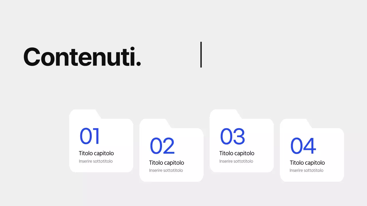 Portafoglio lavori blu e semplice