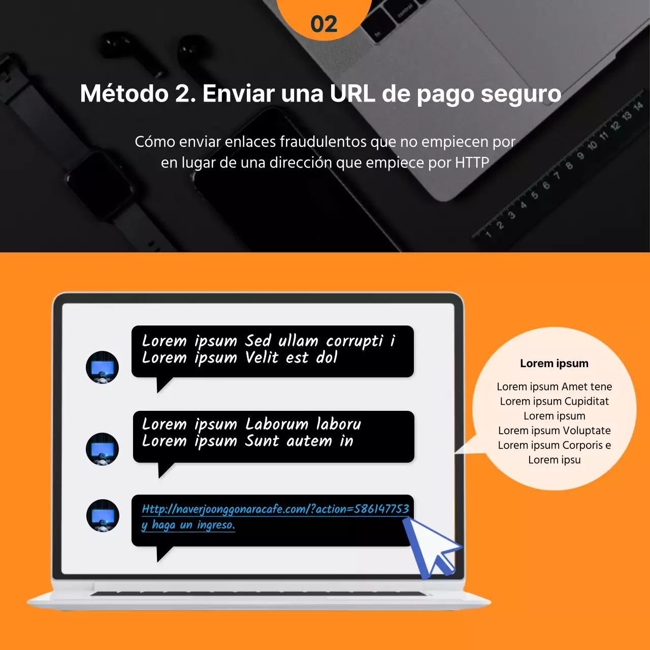 Esquema de fraude con tarjetas de segunda mano de color naranja y azul marinoTipos de tarjetasNoticias