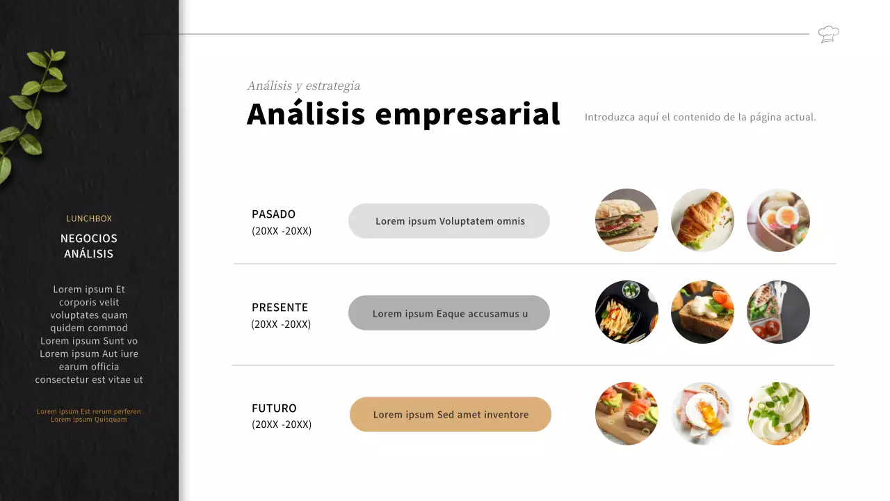 Plan de negocio para una empresa de fiambreras negras en inglés