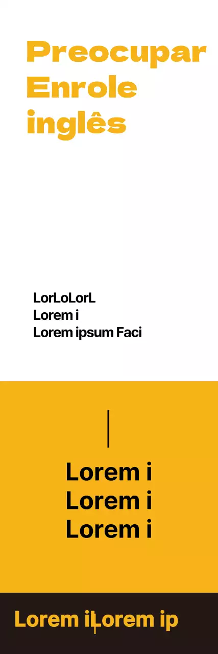 Escola de inglês amarela_Portrait Banner