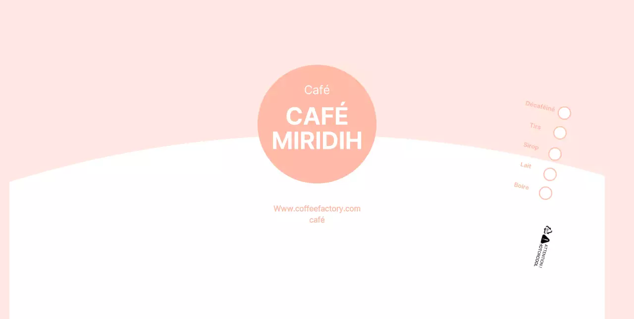 Gobelets en papier rose simple cafe