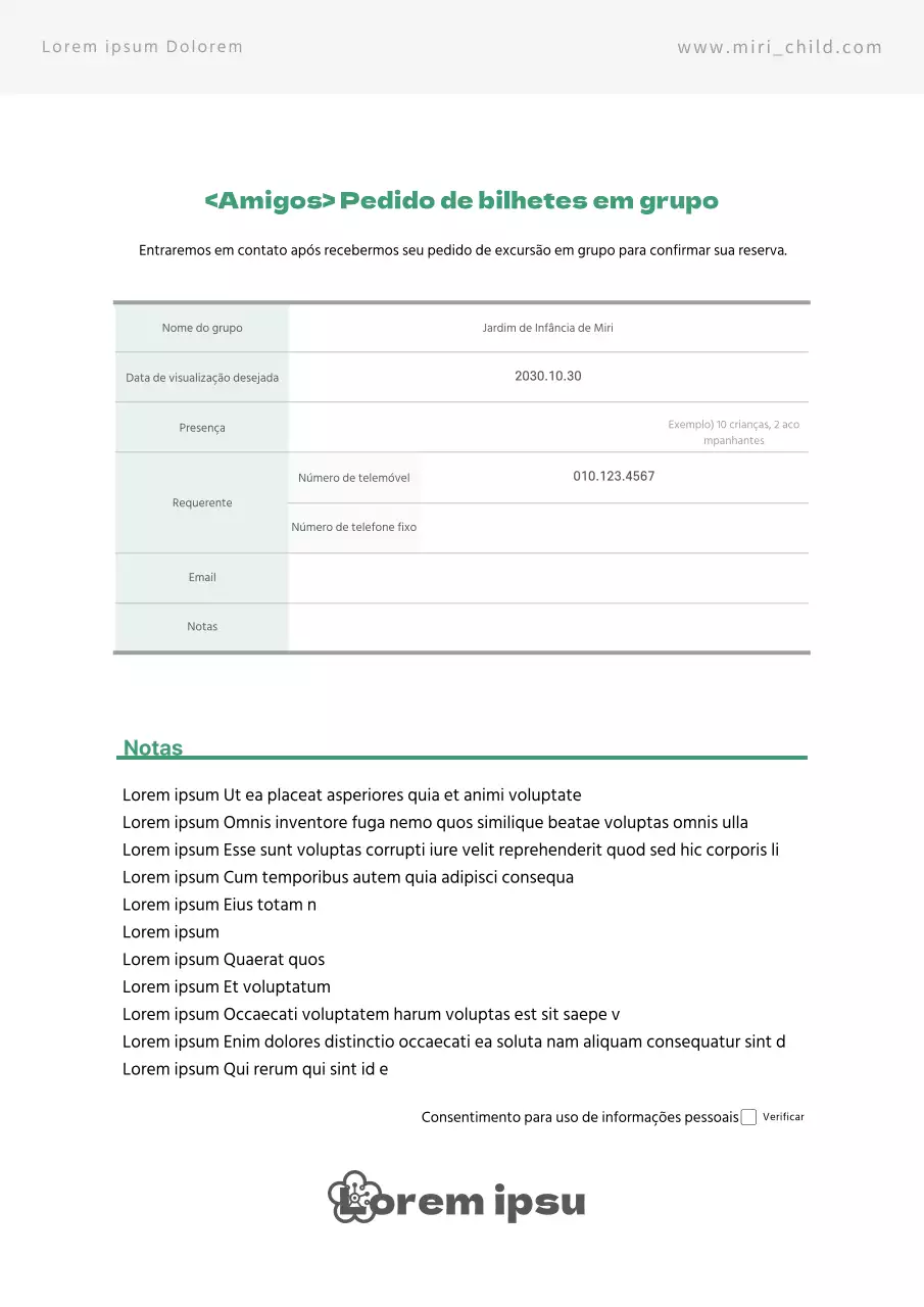 Contrato Verde Simples