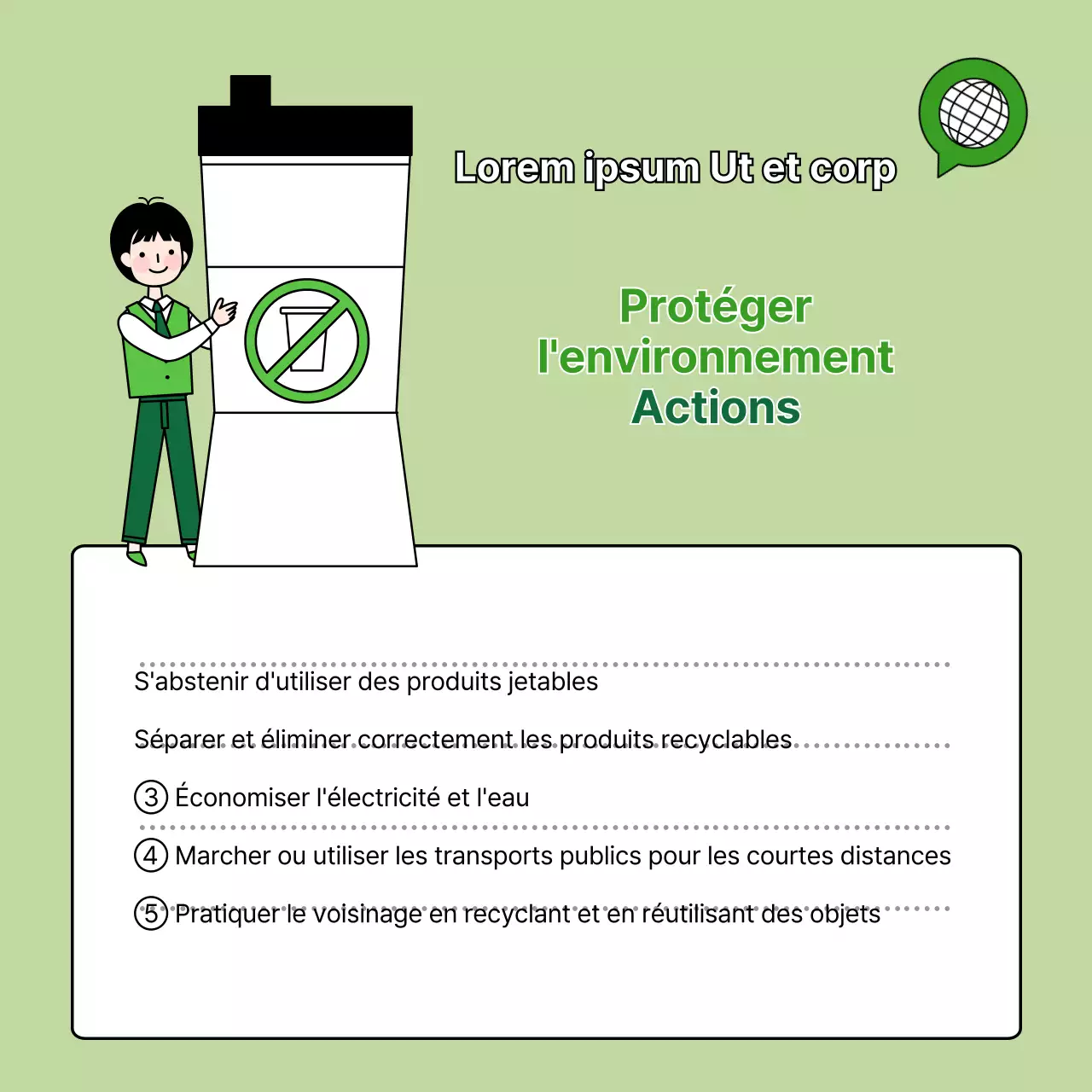 Comment agir à l'occasion de la Journée mondiale de l'environnement avec un fond vert ?