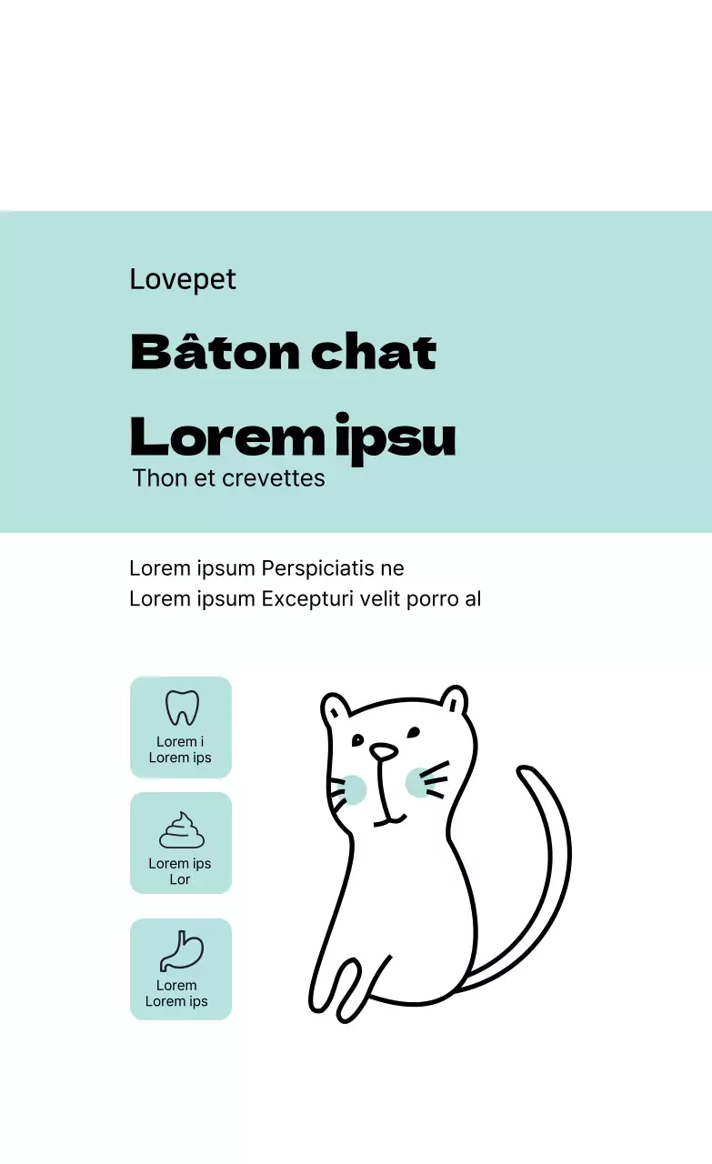 illustration bleu clair icône d'une étiquette soignée pour animal de compagnie