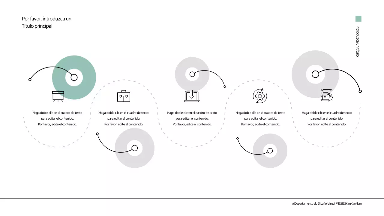 Azul y gris limpio concepto de línea de tiempo de diseño gráfico