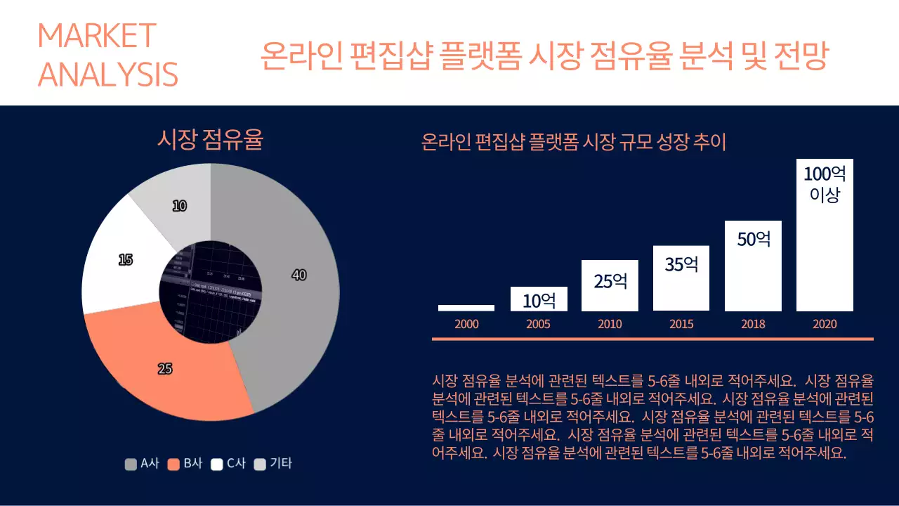 青 モダン ビジネス 企画書 プレゼンテーション
