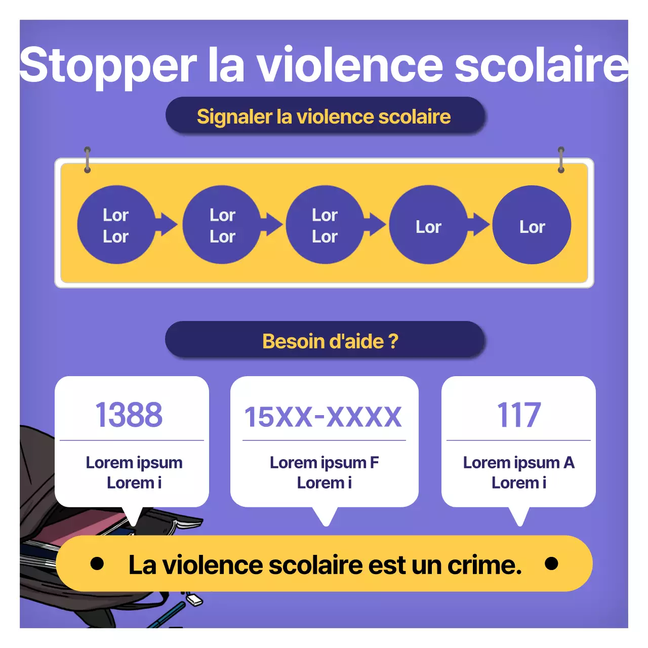 Une campagne d'action sociale avec une touche de bleu