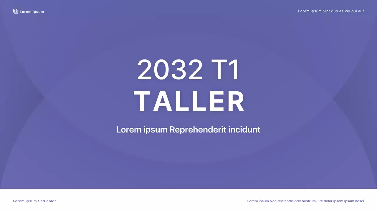 Taller de empresa con un esquema cromático limpio en colores berry ferry