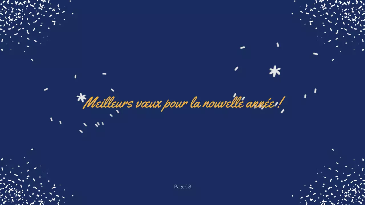 Présentation de la récapitulation des festivités du Nouvel An de la marine