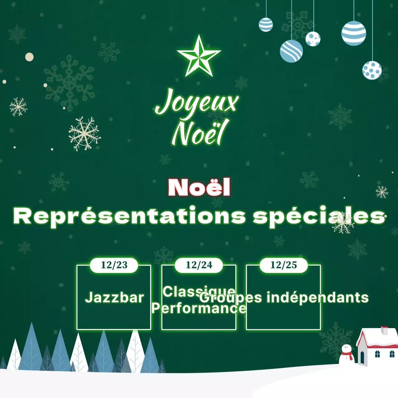 Un spectacle de crèche en forme de sapin de Noël vert