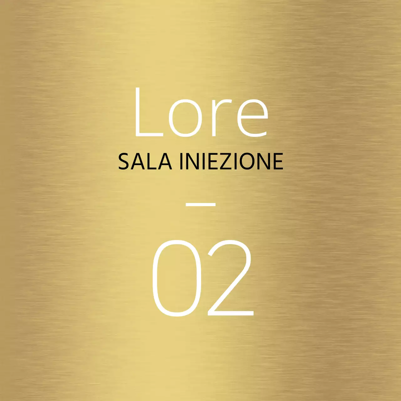 Design semplice della guida ai luoghi con linee bianche e nomi di luoghi ospedalieri