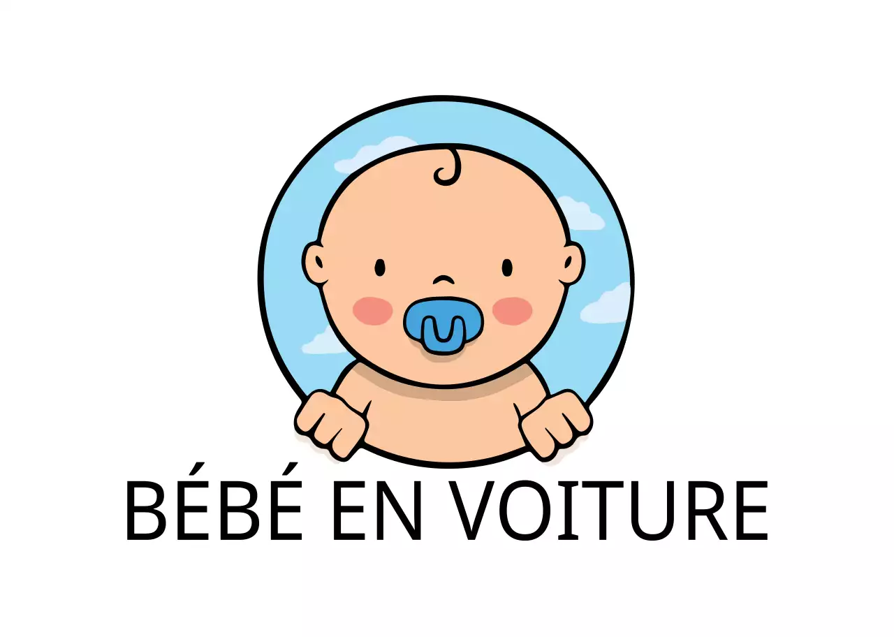 Illustration d'un bébé blanc propre avec un enfant à cheval