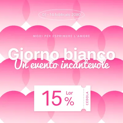 Evento di sconto Cuori in Rosa