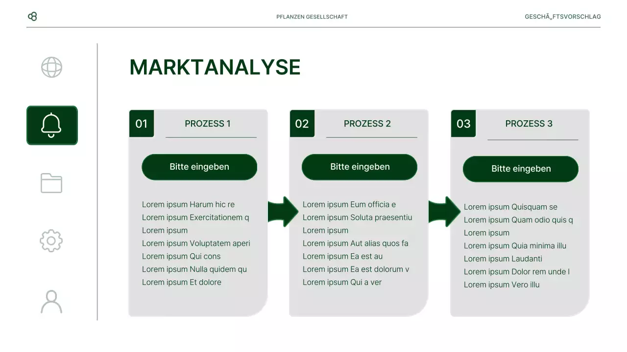 Business Business Vorschlag in weiß und grün natürlichen Blatt Konzept