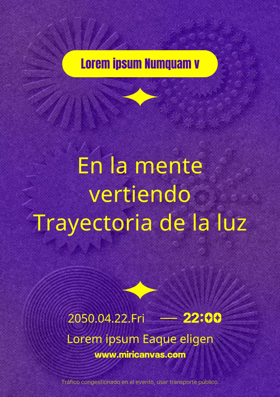 Fuegos artificiales con un dibujo tridimensional de color púrpura