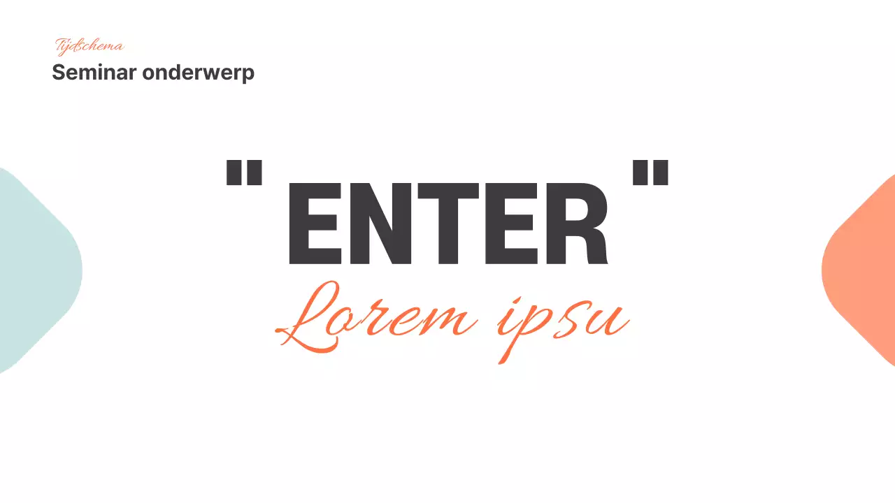 Presentaties voor seminars