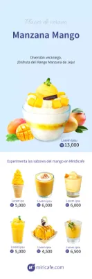 Azul claro imagen limpia destaca mangoDrinksCafe (banner)