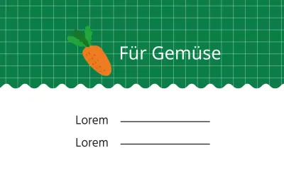 Für Gemüse