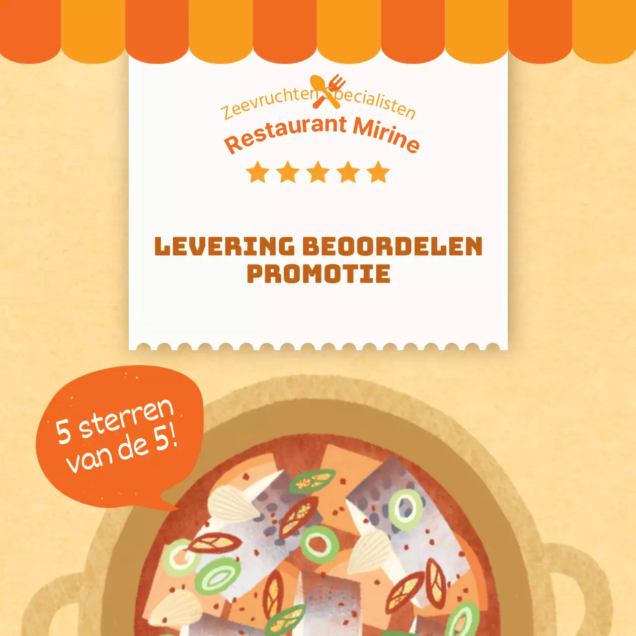 Oranje en bruine zachte makreel restaurant bestellen recensie evenement