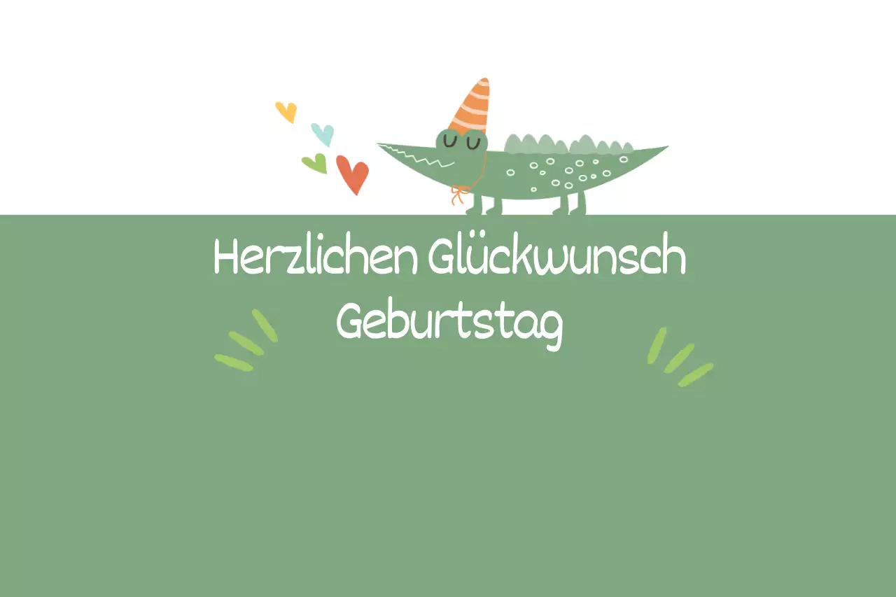 Alligator Geburtstag