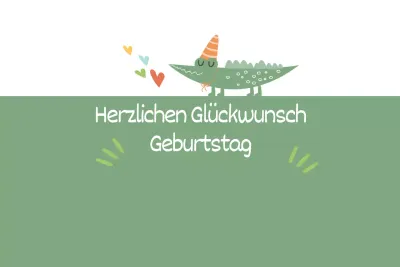 Alligator Geburtstag