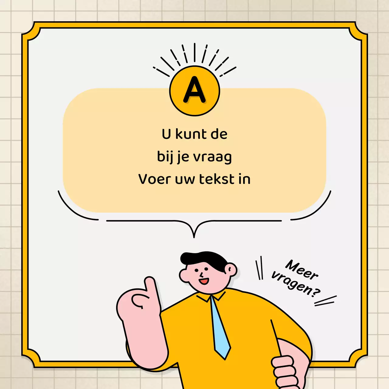 Lichtblauwe en gele tekstballonnen en schattige illustratiestijl