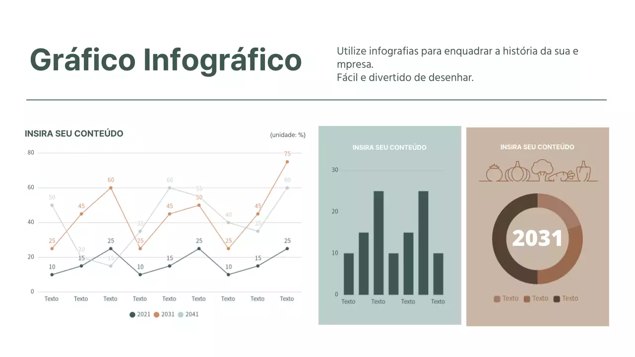 Diagrama gráfico diagrama gráfico em verde e castanho