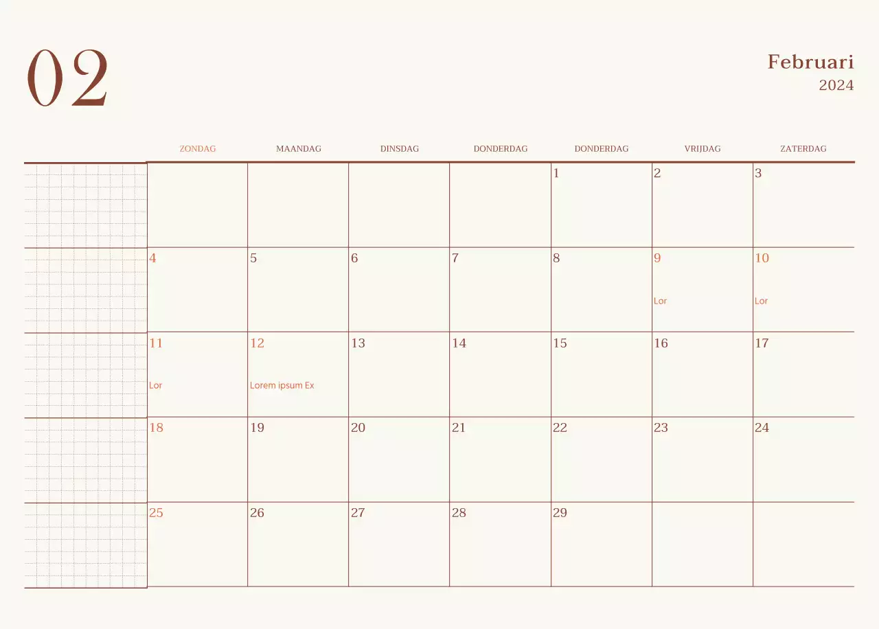 Emotionele fotolay-out voor café in beige en bruin