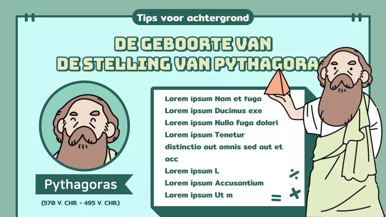 Pastelkleurige klaslokaalpresentaties met personages