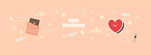 Roze Valentijn Schattige Chocolade Bekerhouders