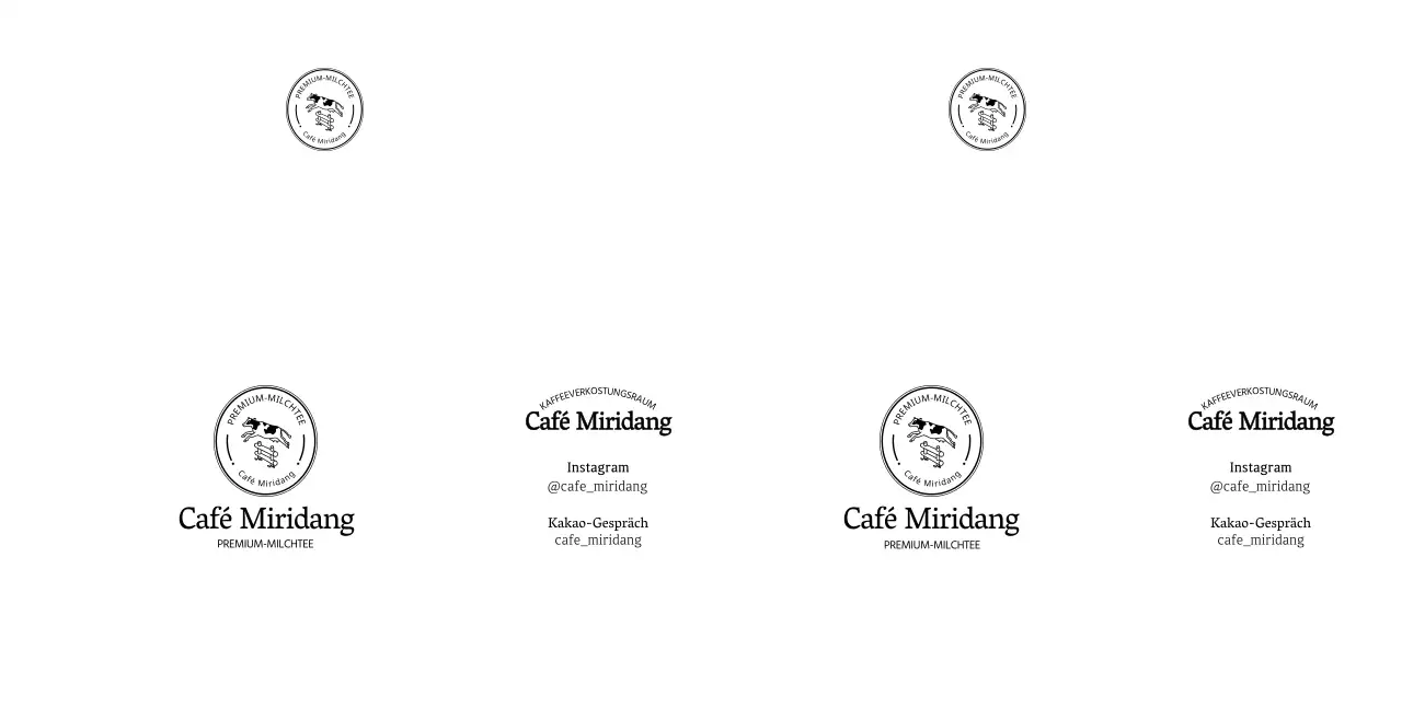 Einfaches kreisförmiges Emblem als Logo für Informationen und Werbung für Cafés