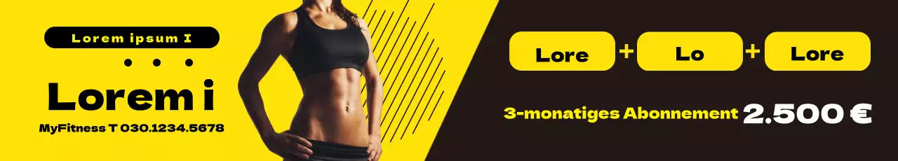 Gelbe Fitness-Veranstaltungen