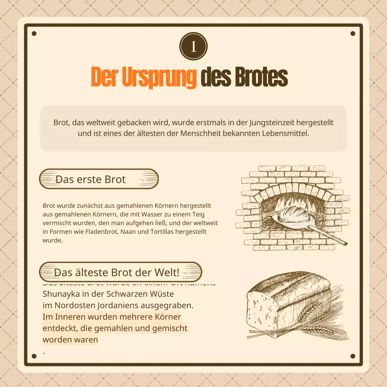 Kennen Sie Ihre braunen und beigen Vintage-Brote?