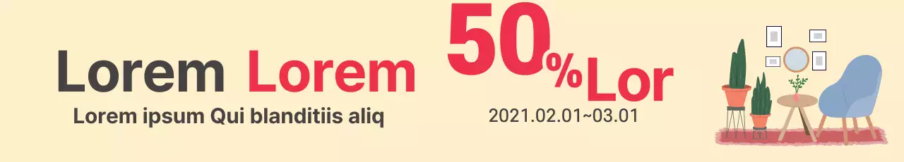 Ilustración naranja Interiores limpios Promover un evento de venta