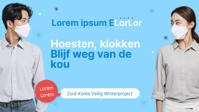 Een gids voor het voorkomen van winterverkoudheid in lichtblauw en wit