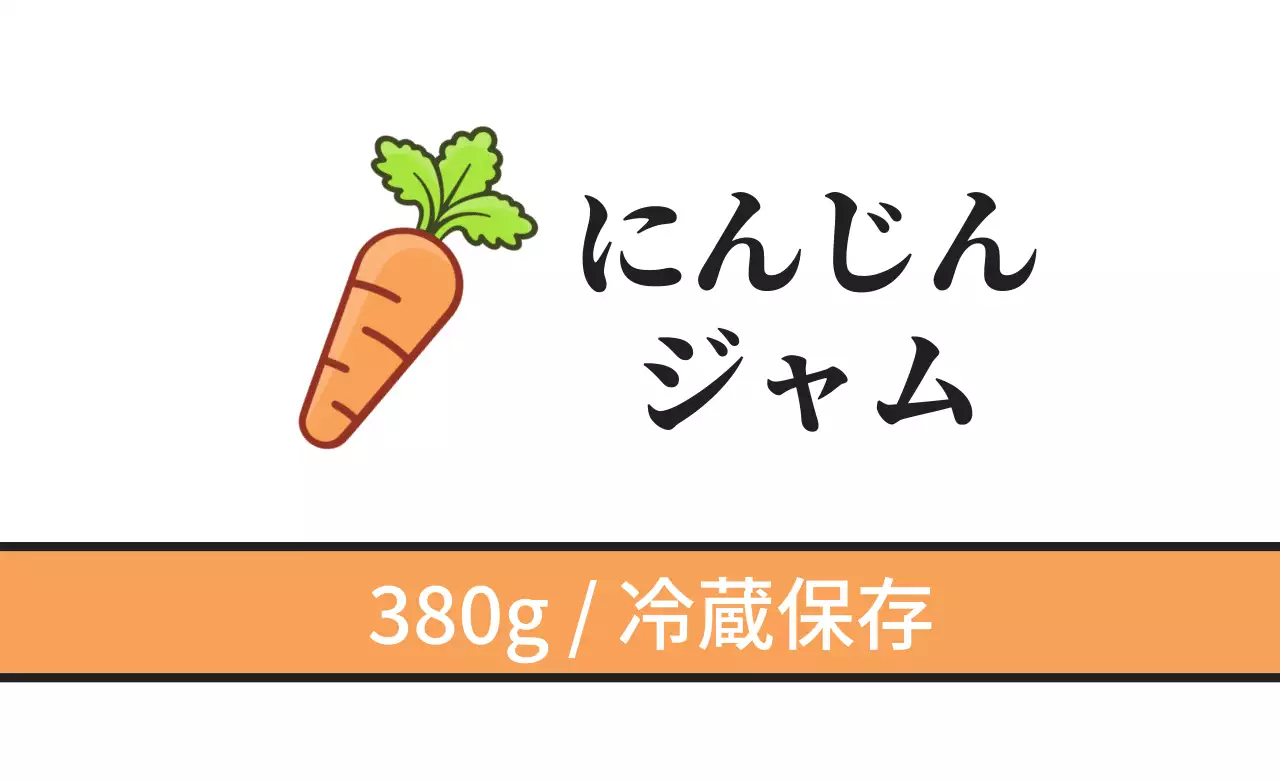 オレンジ シンプル 食品 ラベル ファンシーバナー