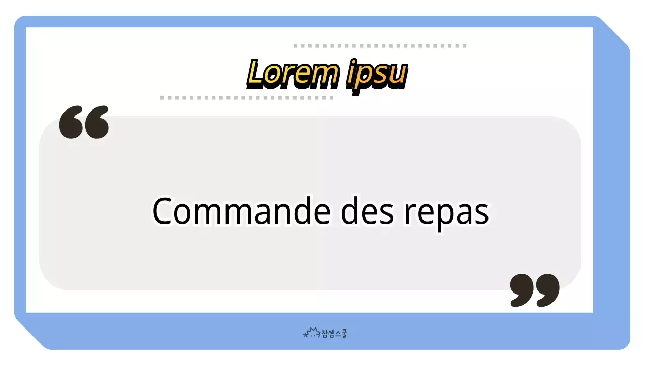 Réunion de classe en bleu clair