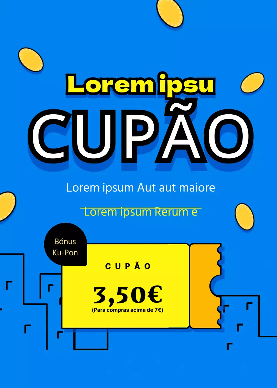 Novo cupão de inscrição