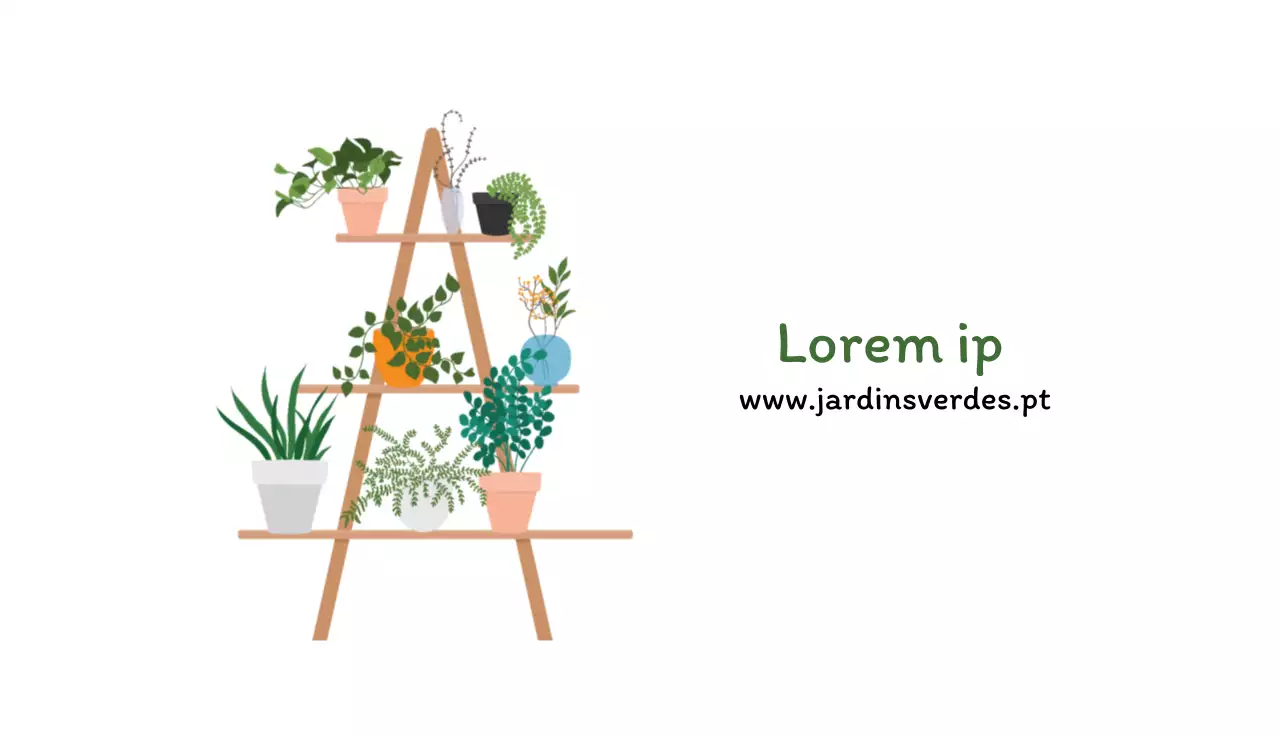 Ilustração branca de um jardim botânico limpo