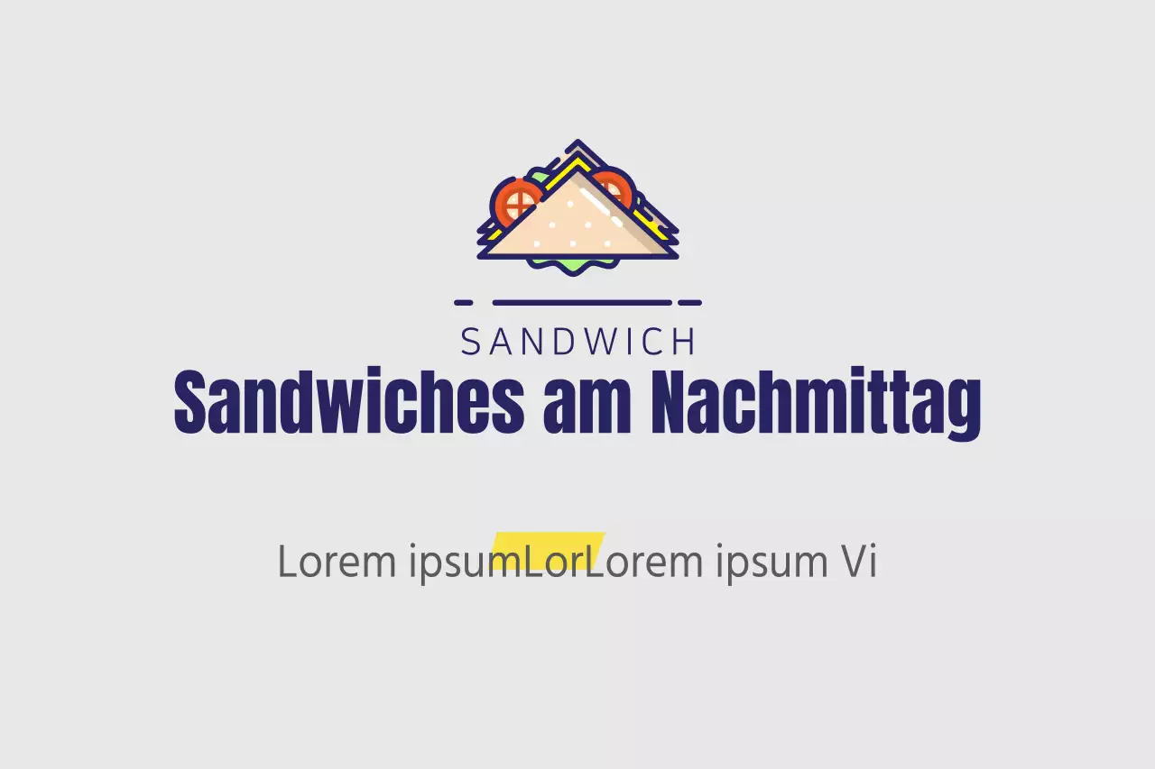Sandwiches am Nachmittag
