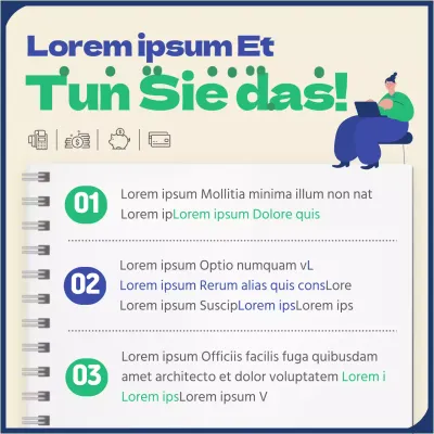 Jahresendabstimmung in blau und grün