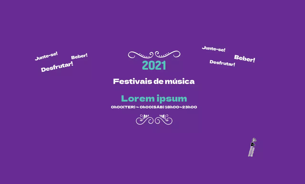 Evento do festival de música Purple