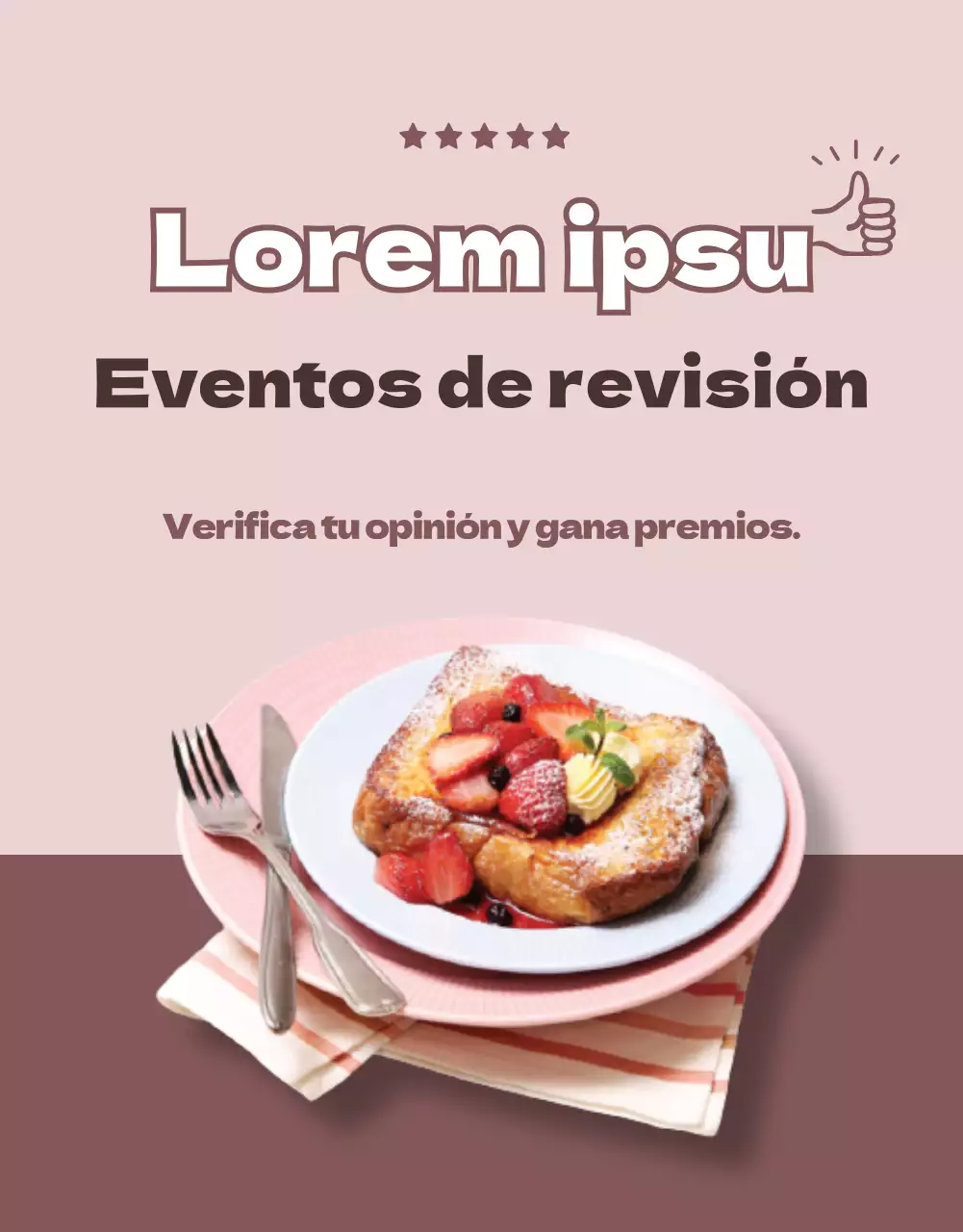 Revisión del concepto rosa y limpioEventos