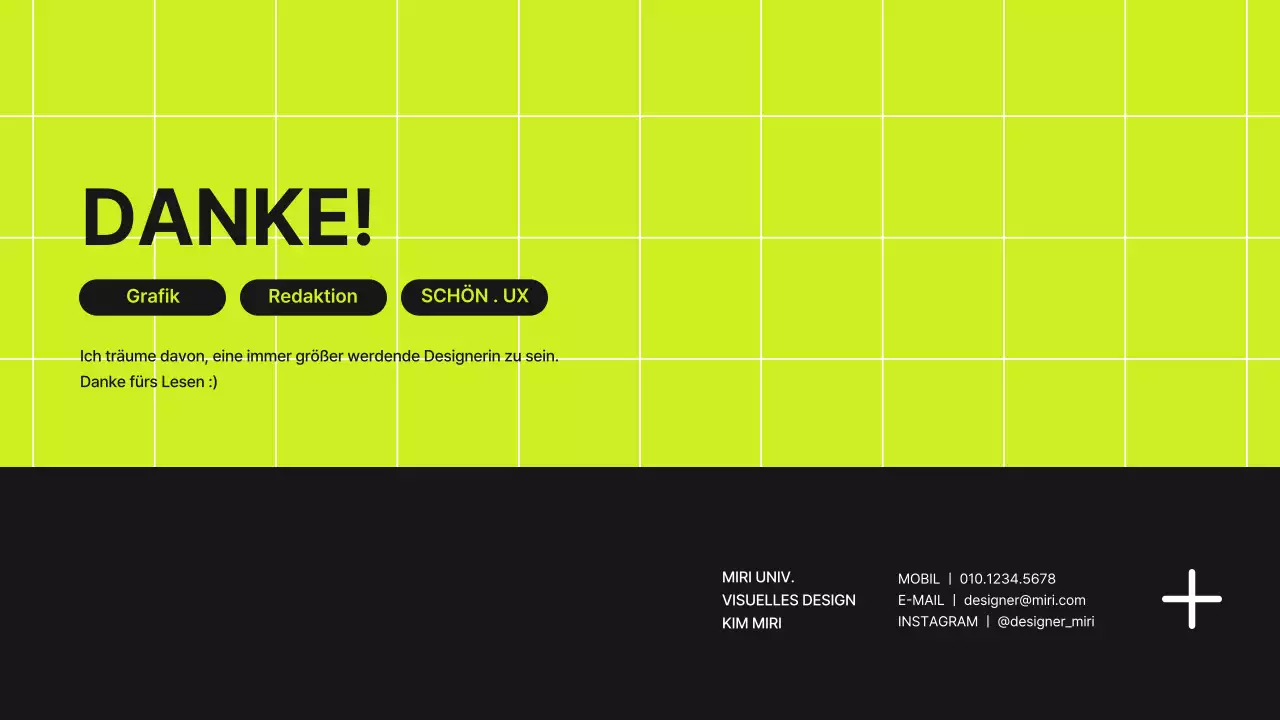 Raster-Konzept Designer-Mappe in Lindgrün und Schwarz