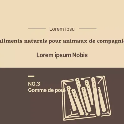 Aliments naturels pour animaux de compagnie