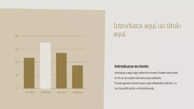 Un sencillo diseño de gráfico de barras con un tema otoñal