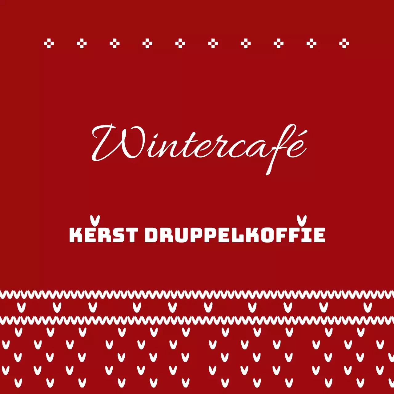 Kerstmis druppelkoffie