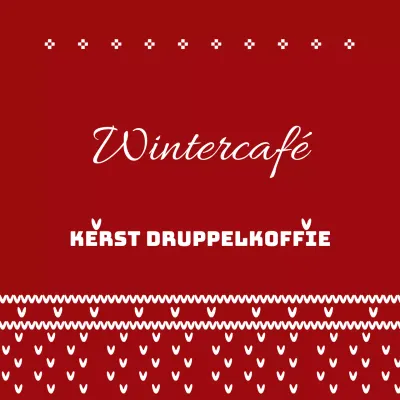 Kerstmis druppelkoffie