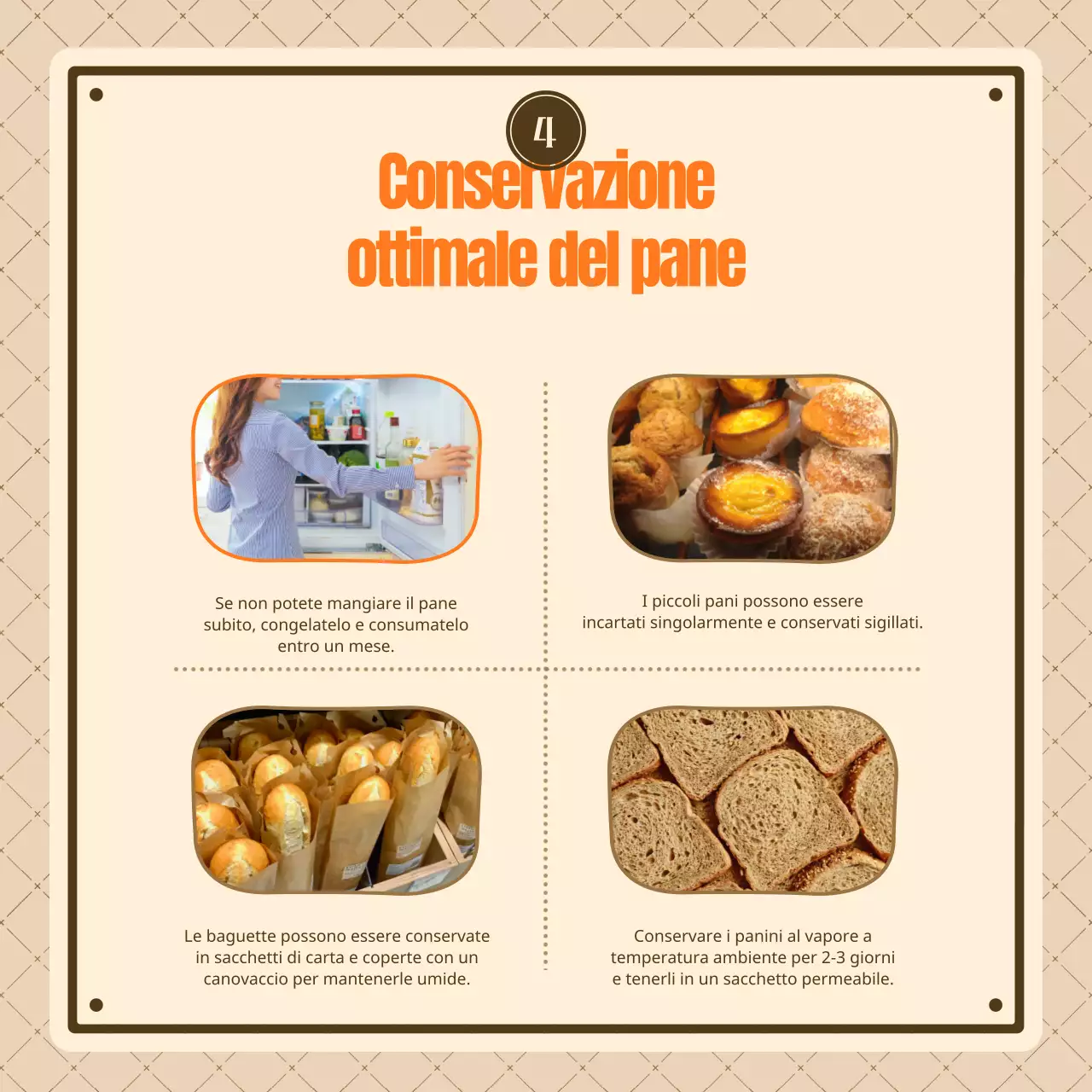 Conoscere i pani vintage marroni e beige