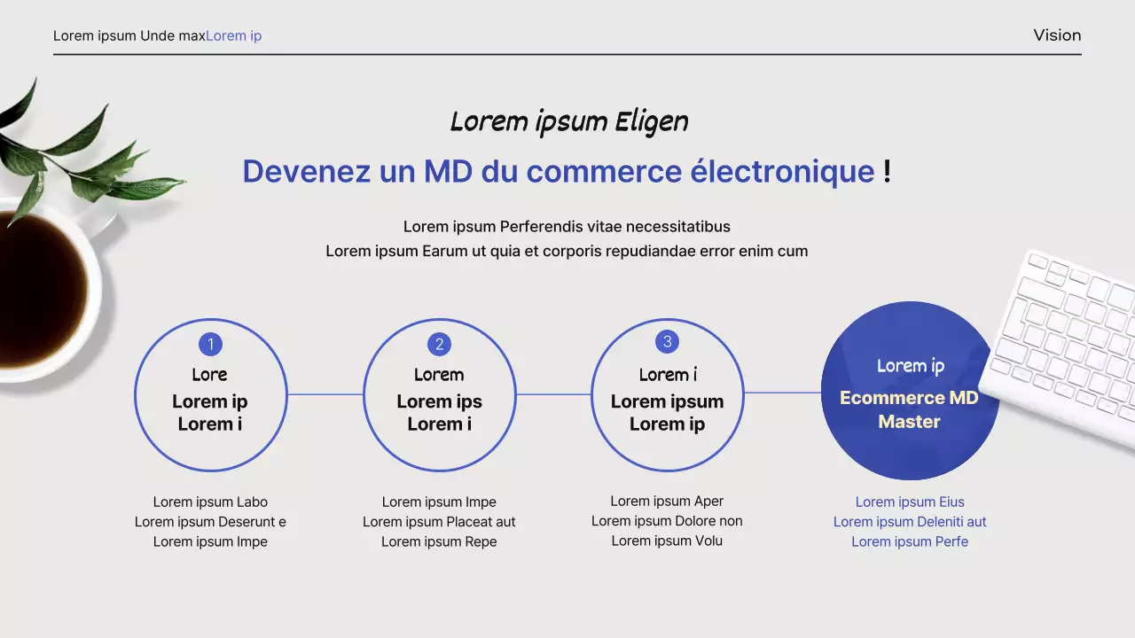 C.V. portfolio simple et professionnel en bleu clair et jaune clair
